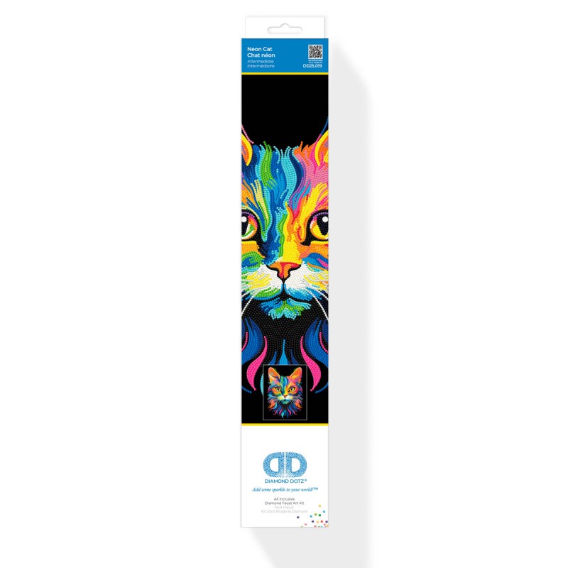 DIAMOND DOTZ - Neon Cat - DD25.019